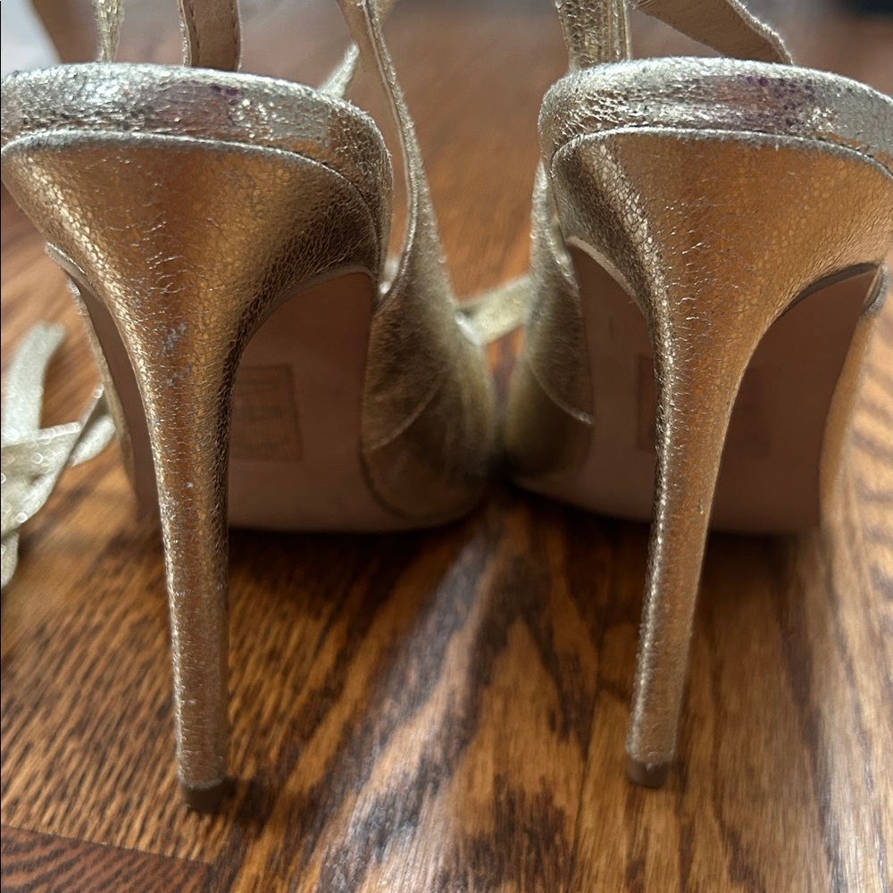 ASOS Gold Strappy High Heels - Picture 4 of 6